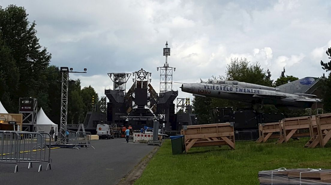 Het festivalterrein is bijna klaar