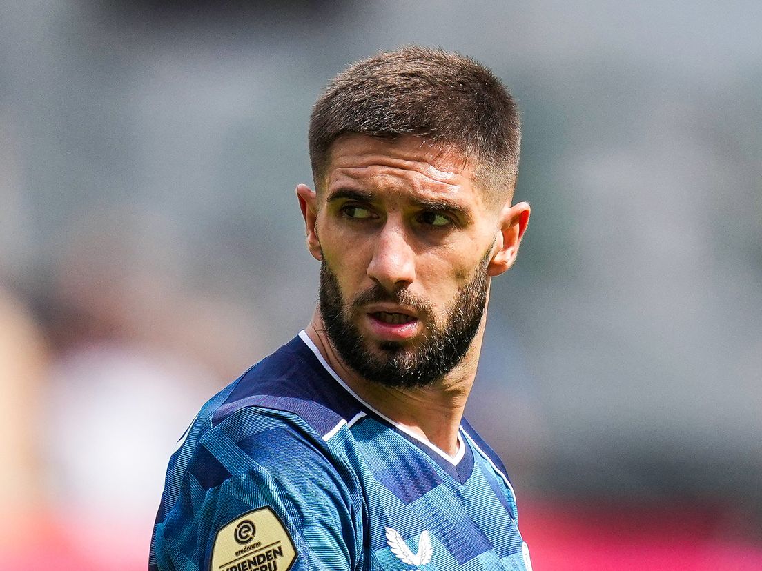 Luka Ivanušec tijdens zijn debuut
