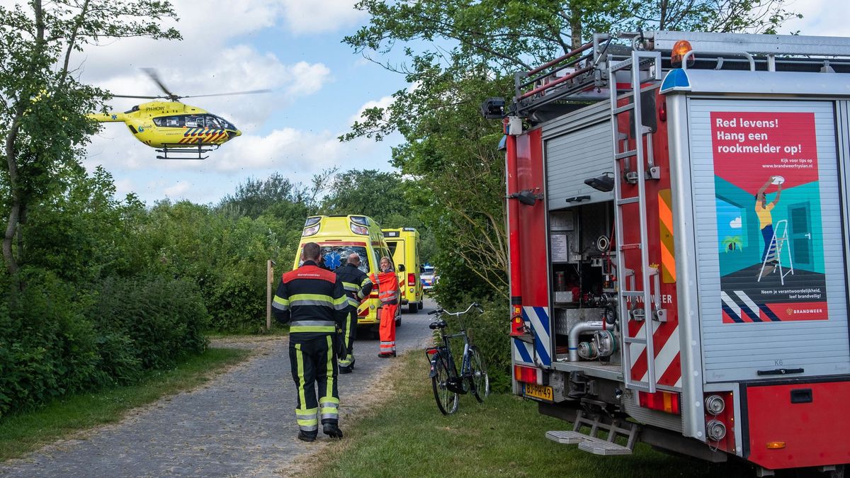 Incident met gasfles op Terschellinger camping, twee mensen naar het ziekenhuis