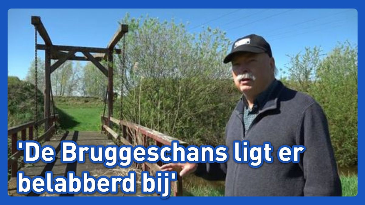 Bruggeschans bij Winschoten in verval