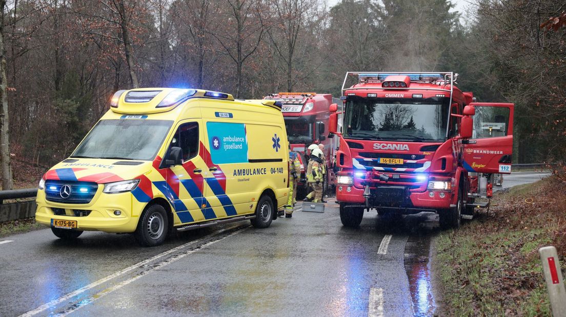 Het ongeval gebeurde op de Steile Oever tussen Ommen en Den Ham
