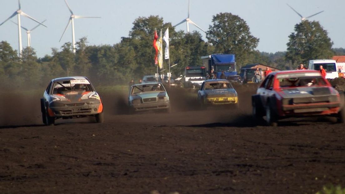 De autocross in Halle.