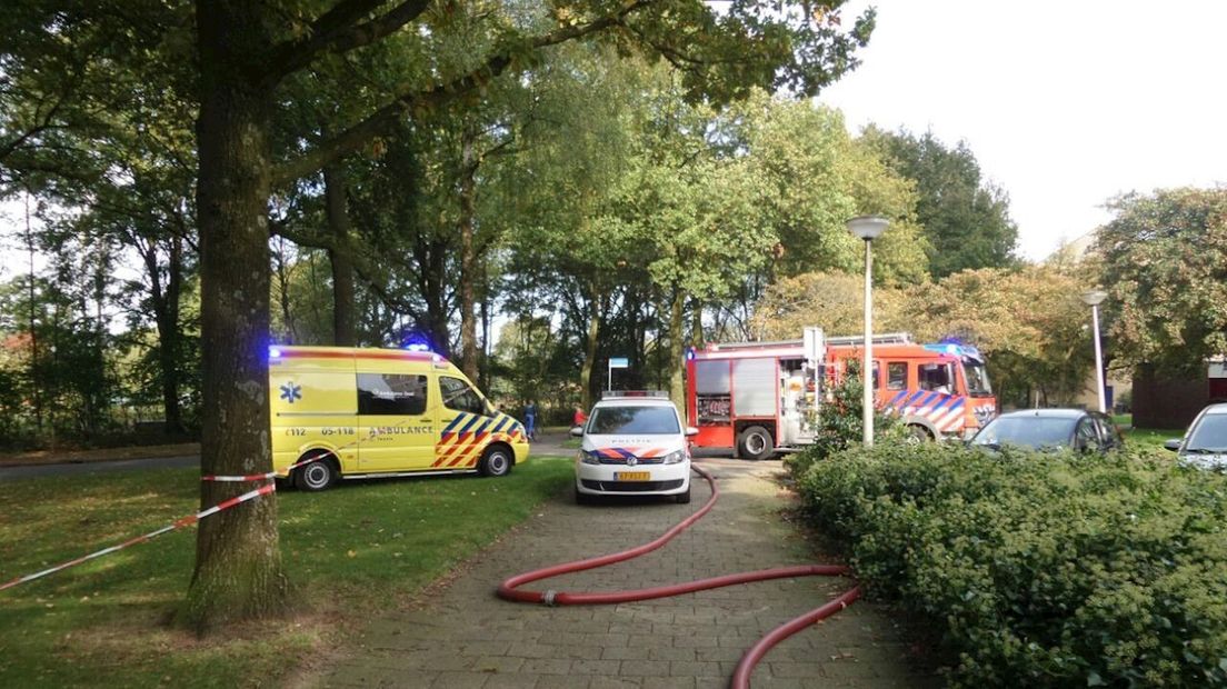 Hulpdiensten ter plaatse in Enschede