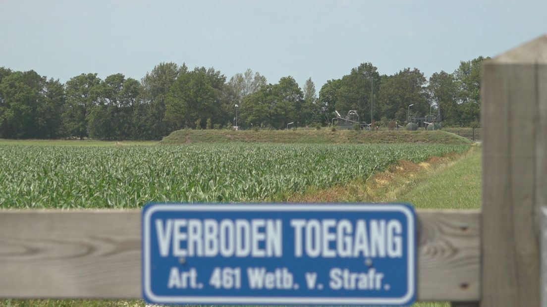 Mijnbouwlokatie in grensgebied Overijssel en Drenthe