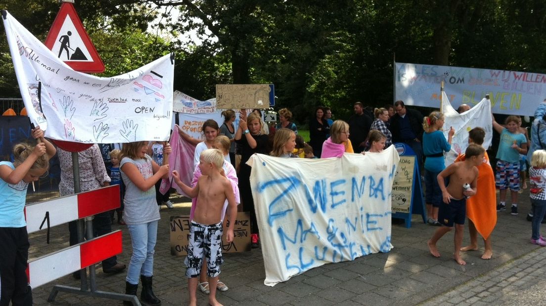 Protestactie bij De Zwaoi