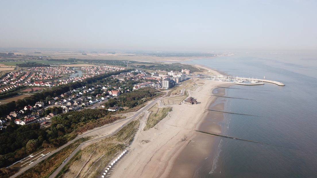 Cadzand vanuit de lucht