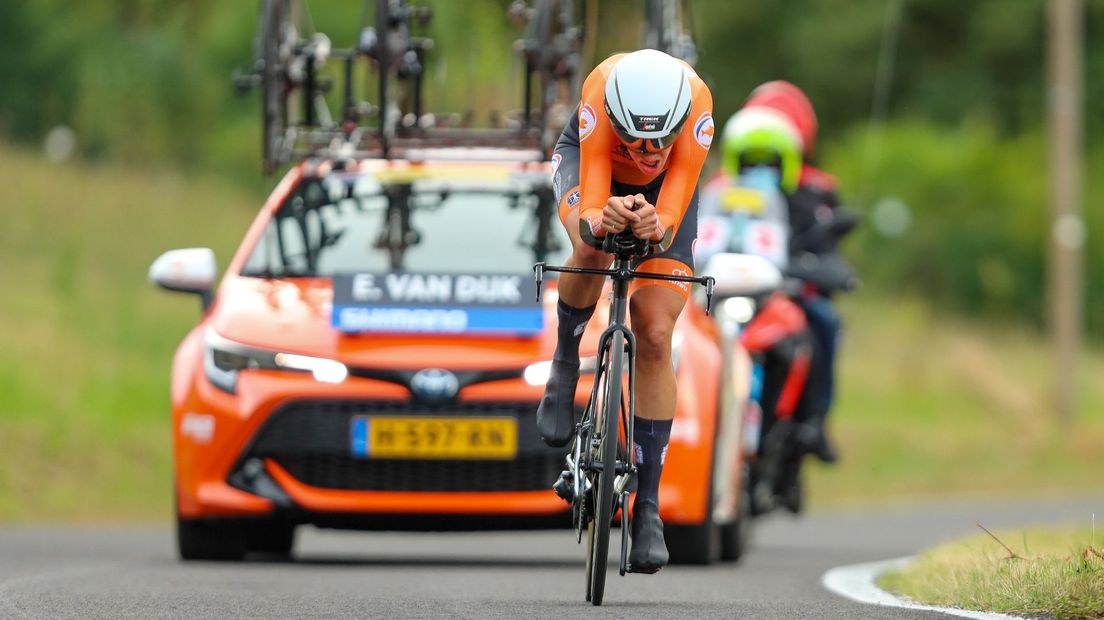 Ellen van Dijk, afgelopen najaar op het WK tijdrijden in Italië