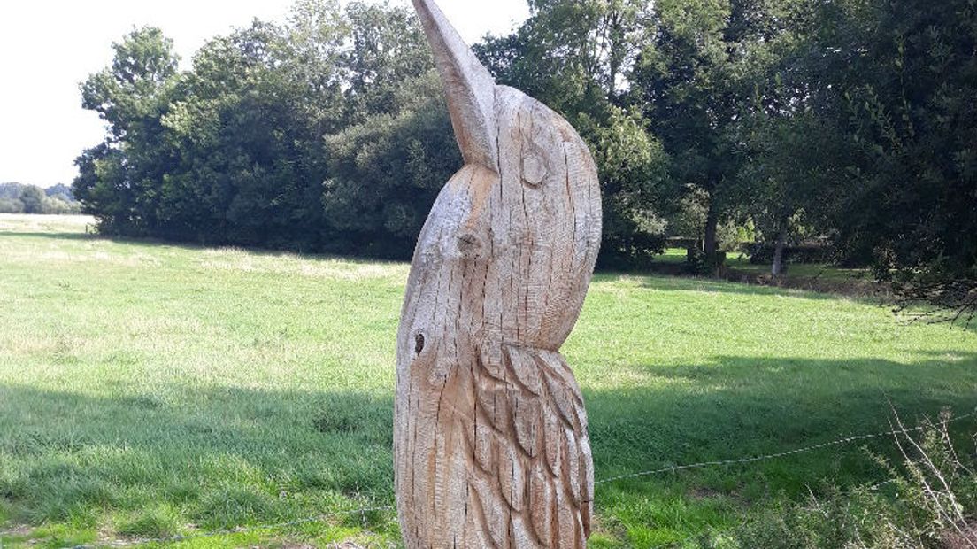 De ijsvogel is een van de vijf beelden in de Kop van Drenthe (Rechten: Staatsbosbeheer)