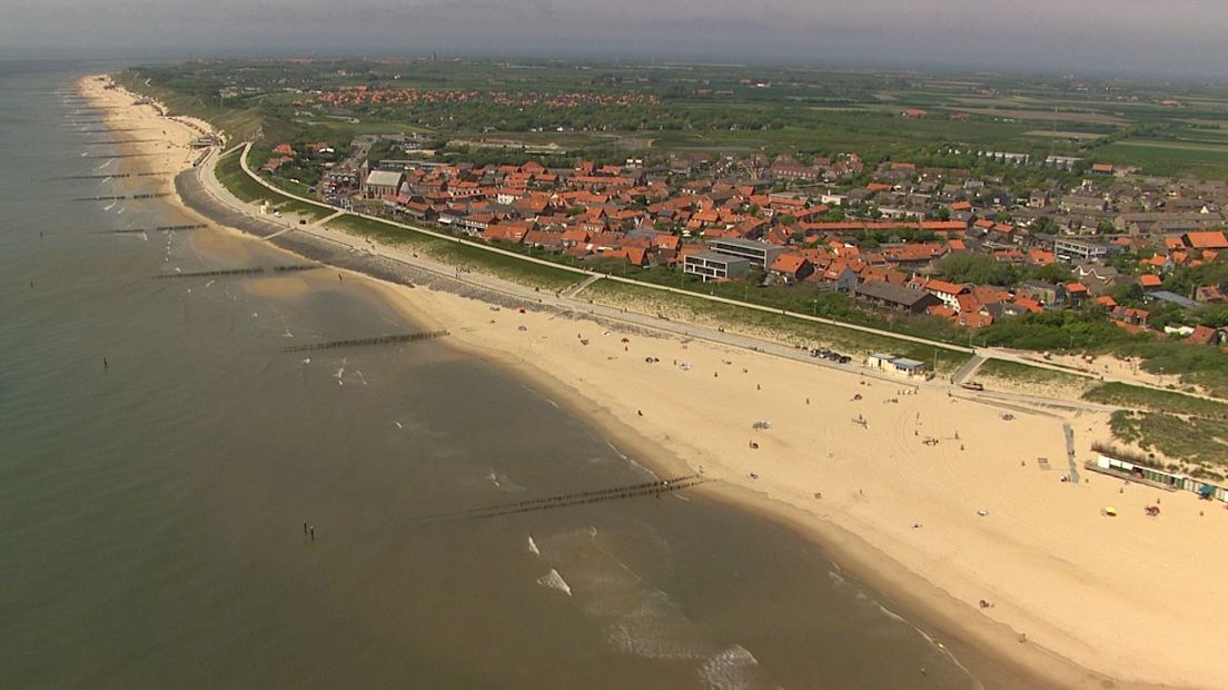 Zoutelande vanuit de lucht