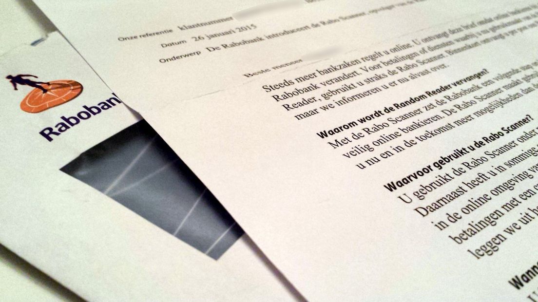 Brief over de nieuwe Rabo Scanner