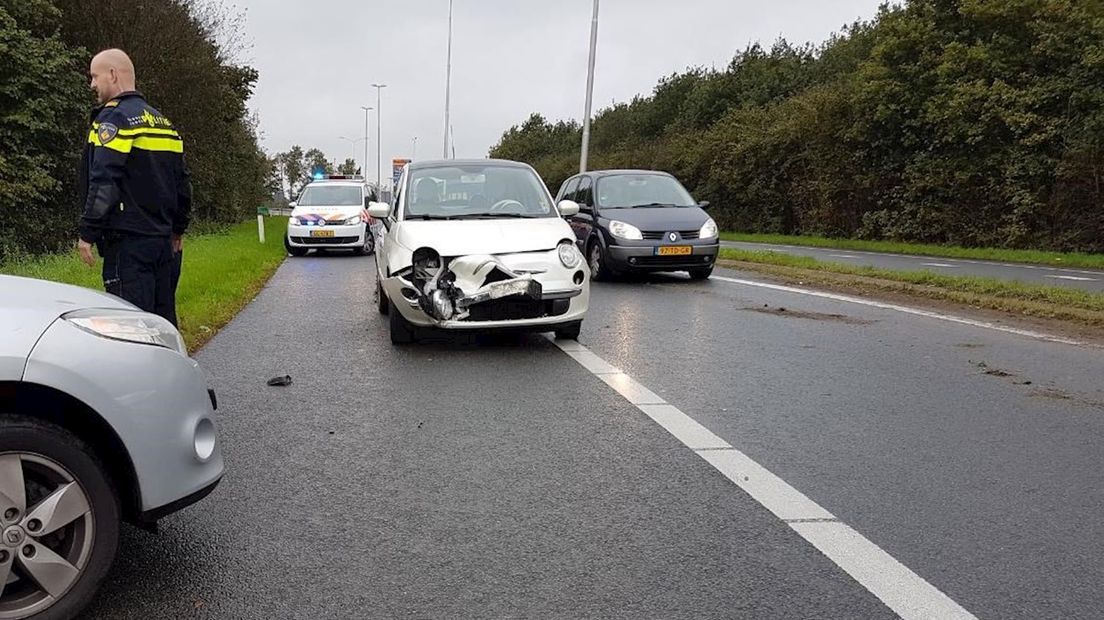 Ongeluk op afrit A1