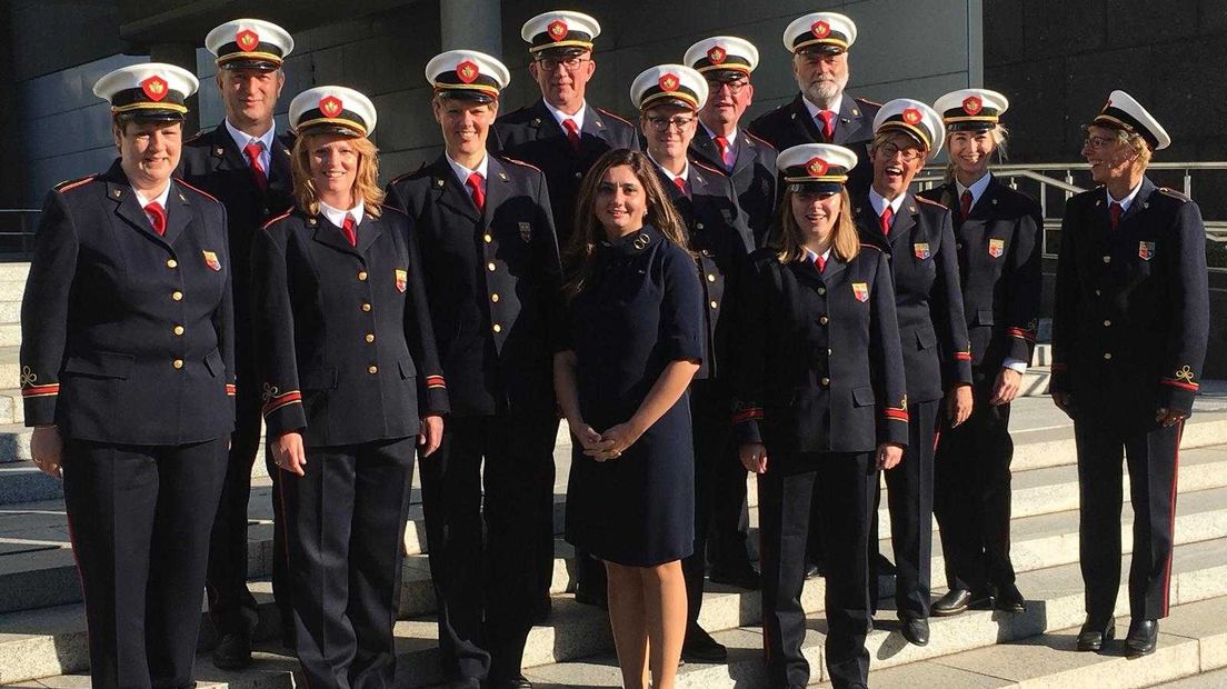 Gelderse fanfarekorpsen zijn deze Prinsjesdag onderdeel van de erehaag langs de route, die de Gouden Koets door Den Haag rijdt. Ook wethouder Yasemin Cegerek is in de Hofstad aanwezig.