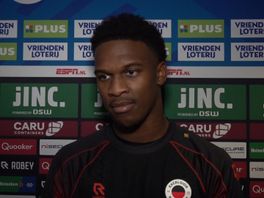 Jerolldino Bergraaf baalt dat Excelsior niet heeft gewonnen en dat hij 'alweer' niet heeft gescoord.