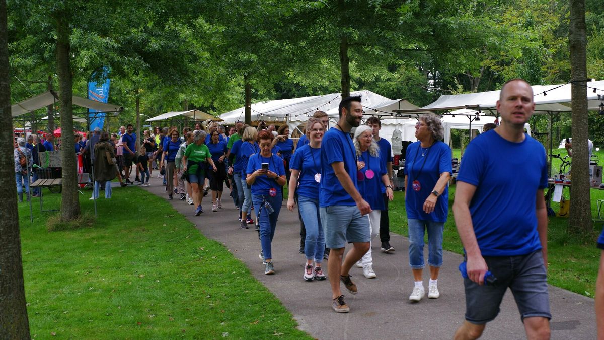 24 uurs estafettewandeling in Gorredijk levert ruim 140.000 euro op