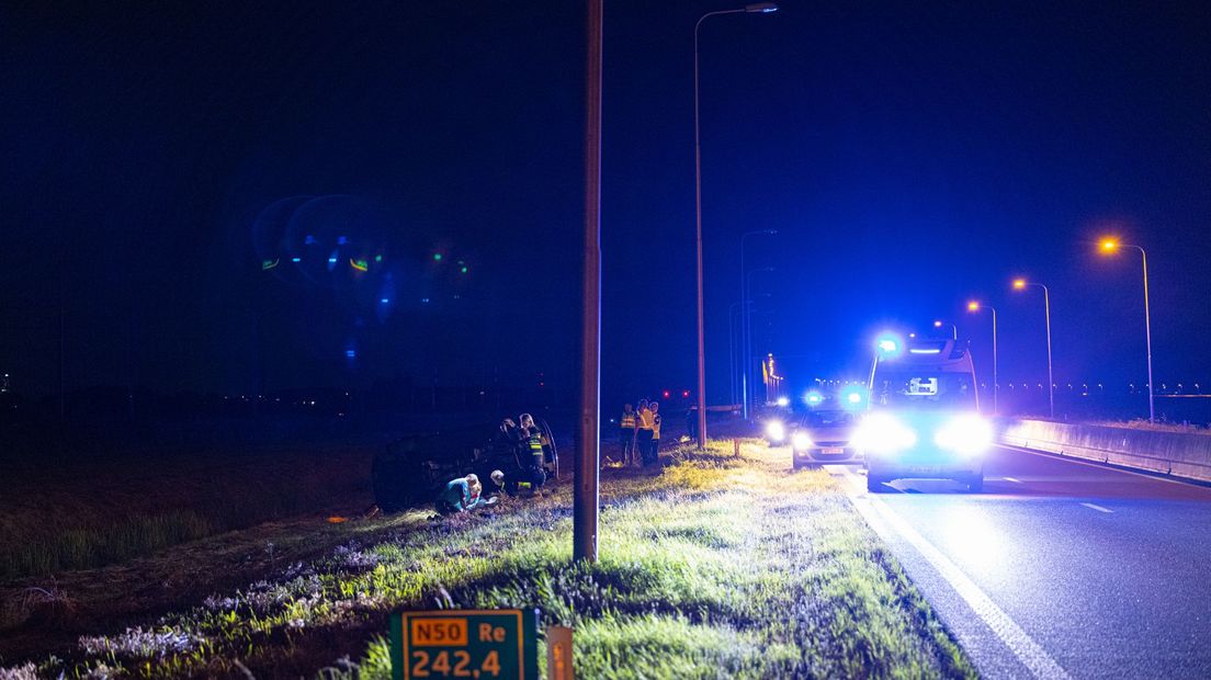 Vrouw zwaargewond bij weer een ongeval op de N50