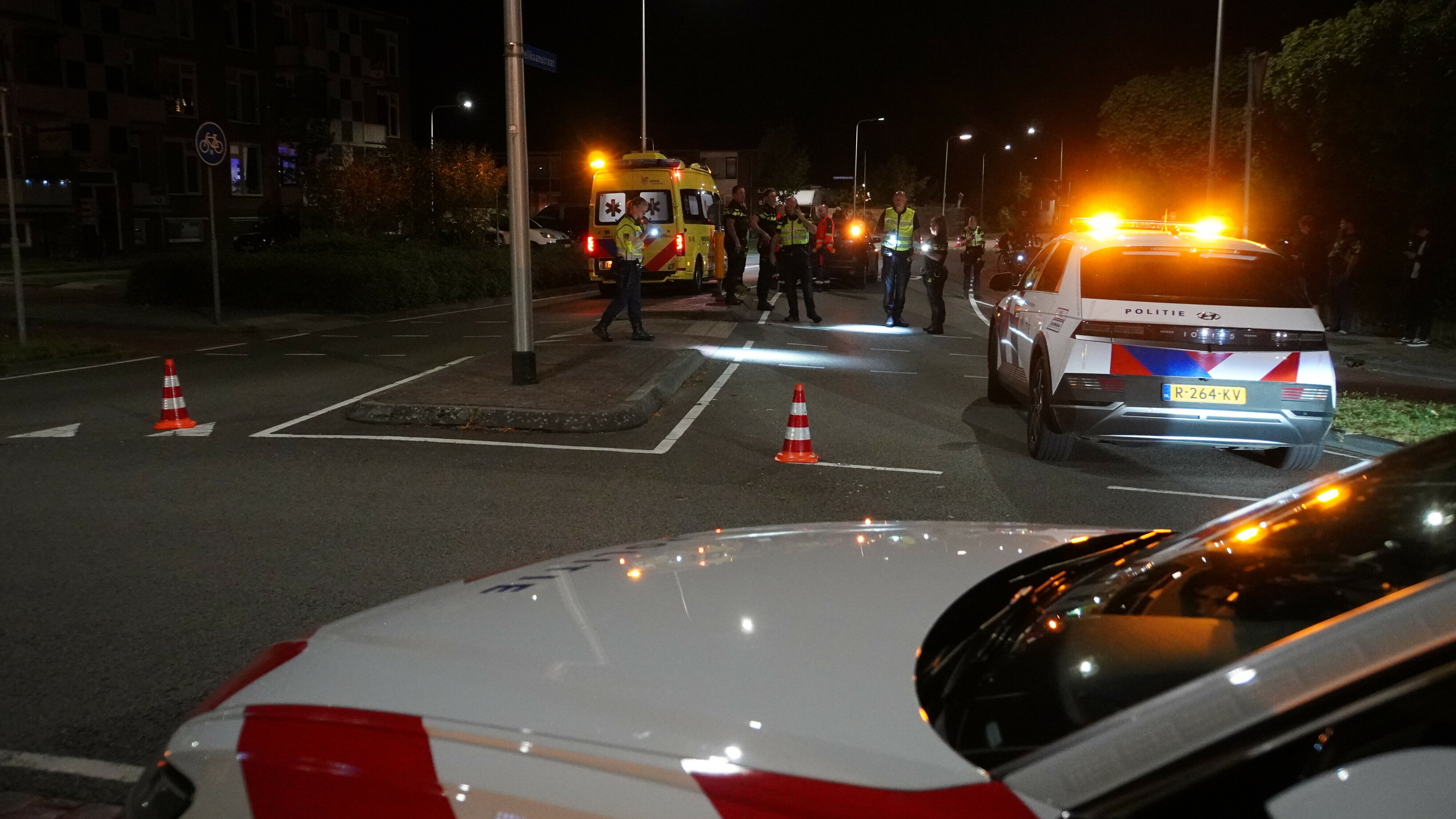 Een gewonde bij ongeluk tussen auto en fatbike in Assen.