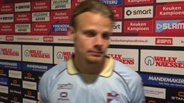 Bryan van Hove (FC Emmen) blij met eerste goal: 'Ga ik wel terug kijken'