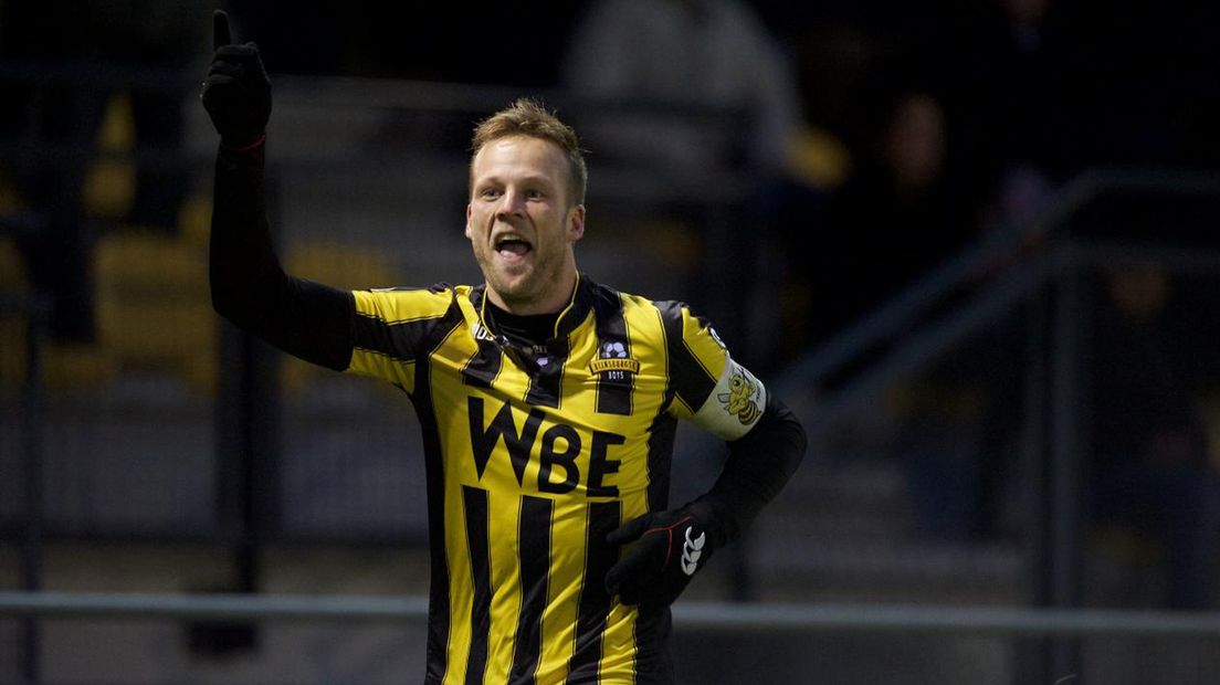 Rijnsburgse Boys-speler Wesley Goeman