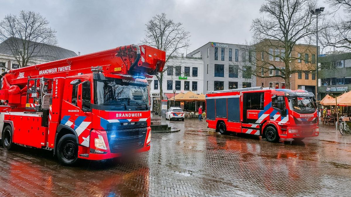 112 Nieuws: Brand bij eetgelegenheid op Oude Markt in Enschede