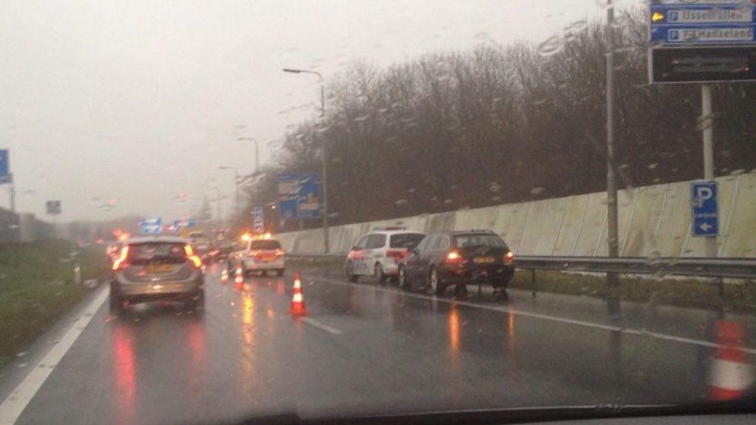 Aanrijding op A28 in Zwolle
