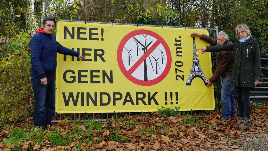 Actievoerders tegen windmolens in het buitengebied van Culemborg zijn nog altijd bezorgd.