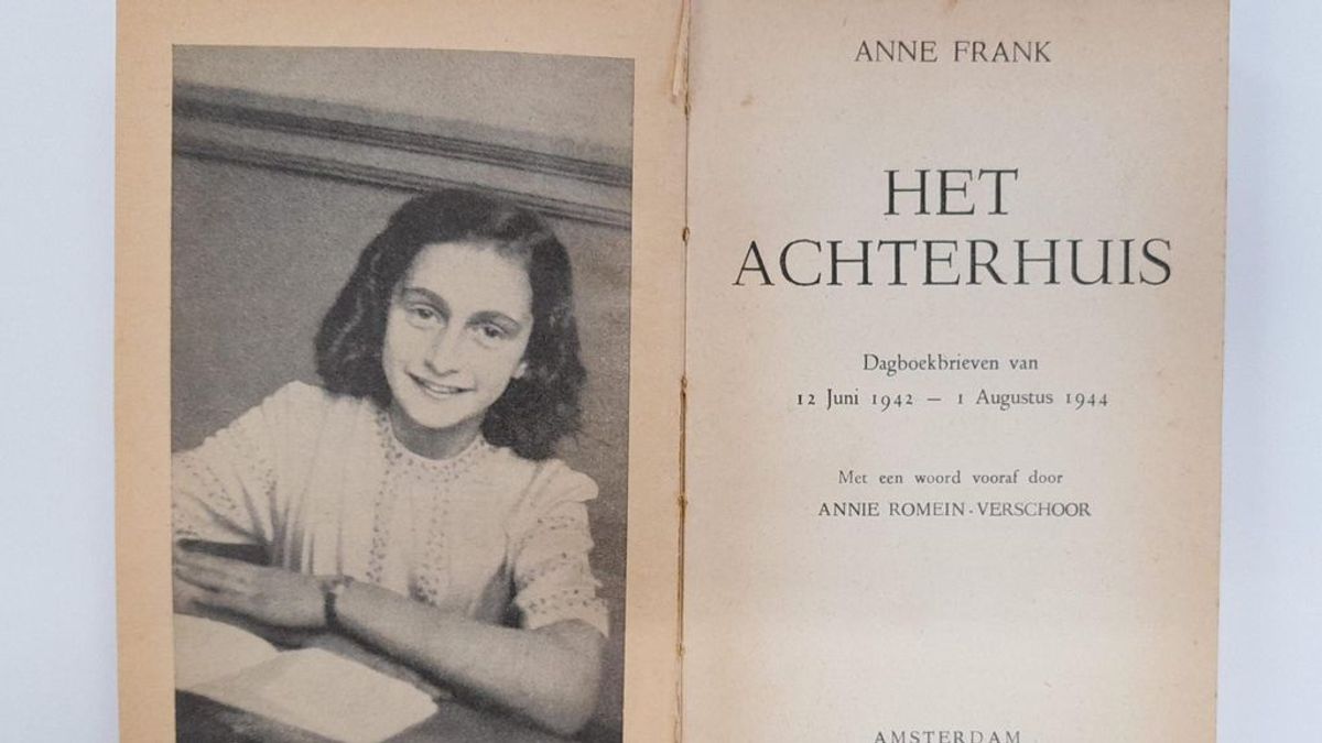 Eerste druk van Anne Franks 'Achterhuis' gered uit papiercontainer in