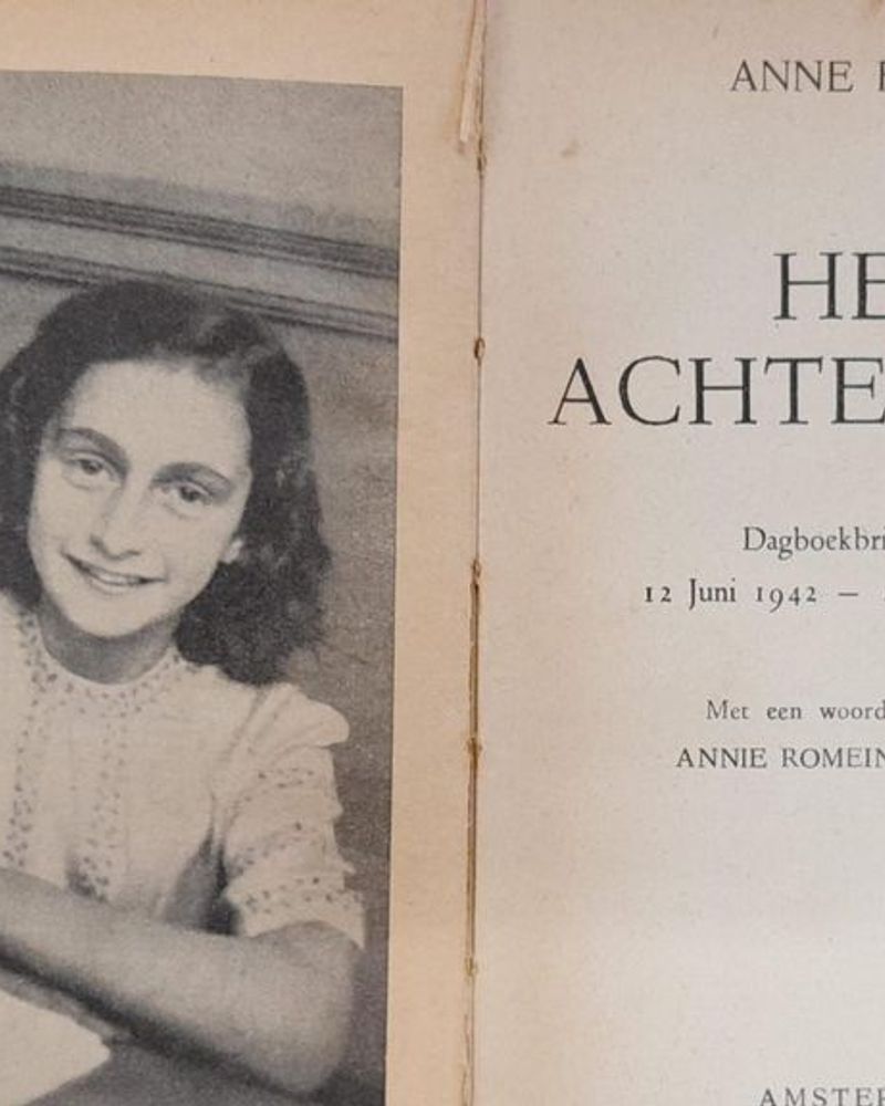 Eerste druk van Anne Franks 'Achterhuis' gered uit papiercontainer in ...