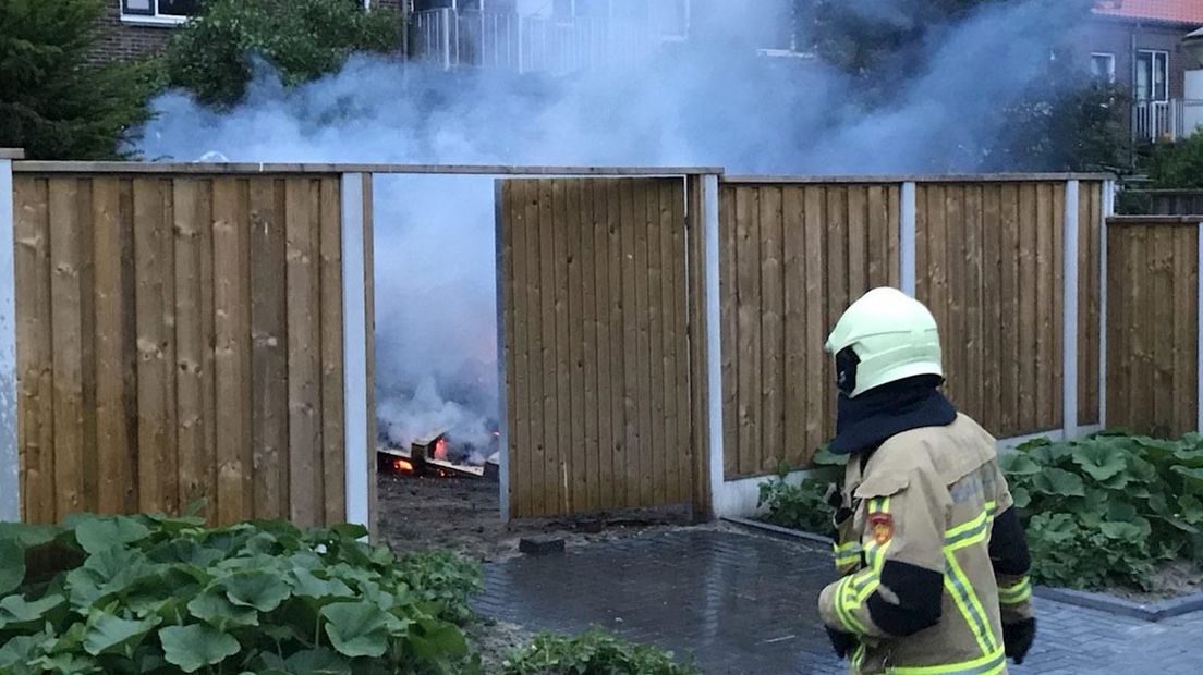 Afvalbrand geblust