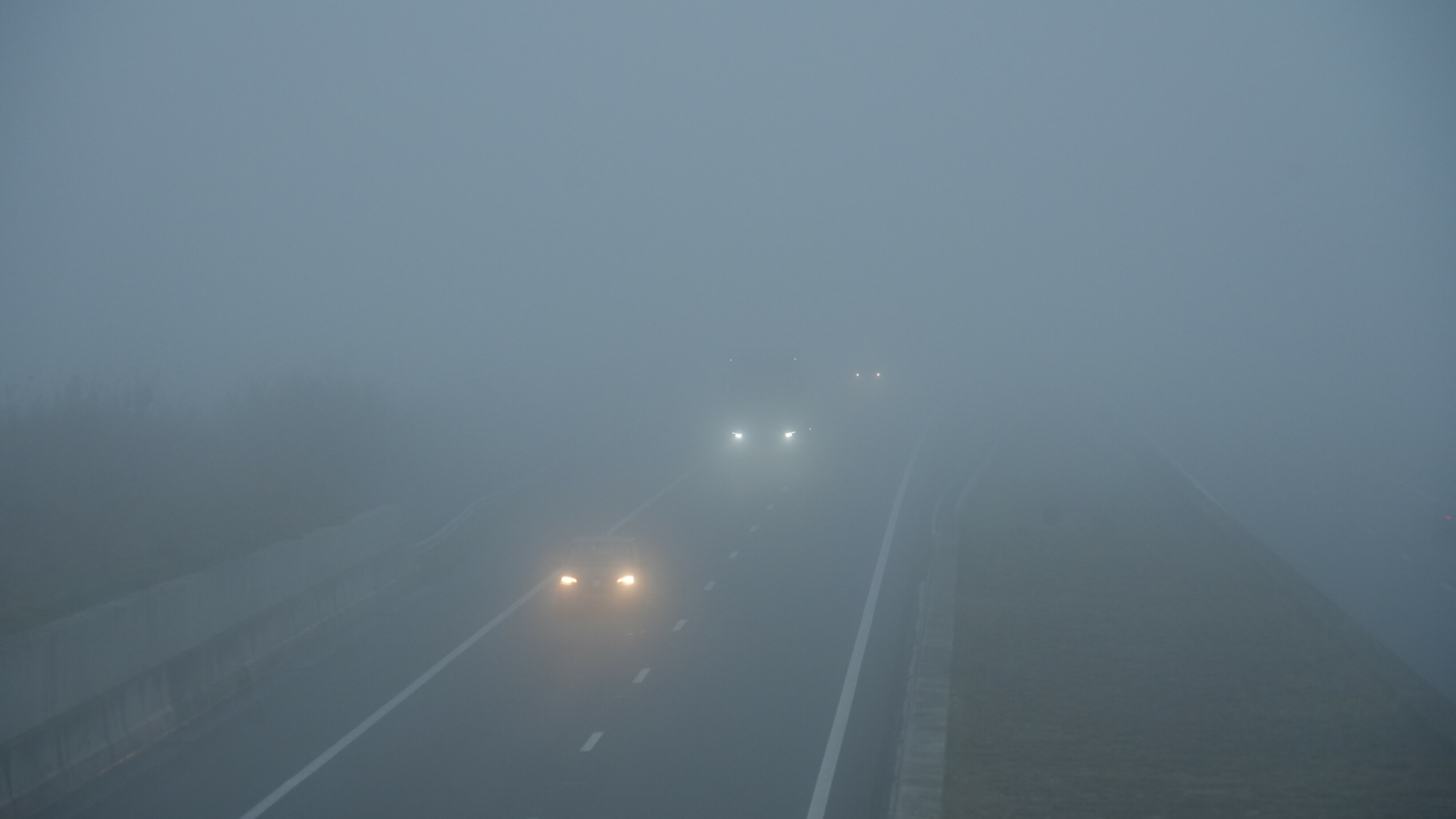 Code geel vanwege dichte mist