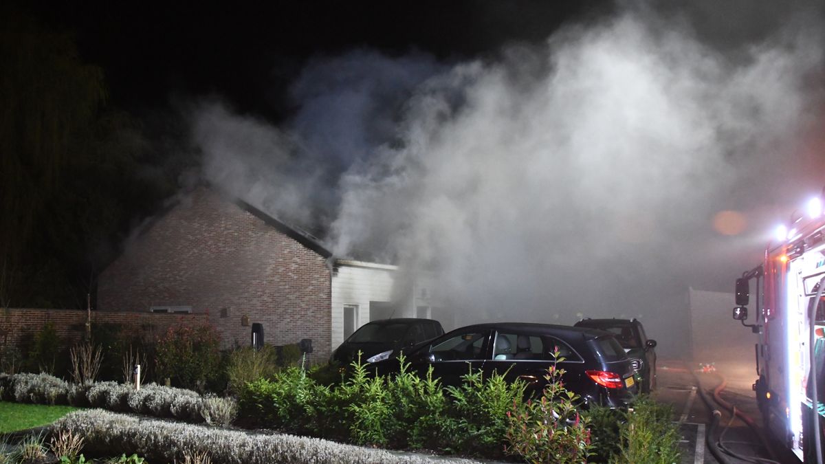 Grote brand in Weststraat Aardenburg