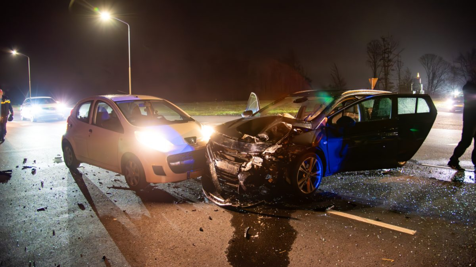 Ongeluk op kruispunt in Gorinchem.