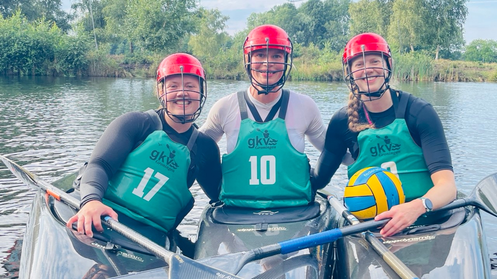 Van links naar rechts: Thura, Linda en Astrid gaan voor goud bij de Worldgames