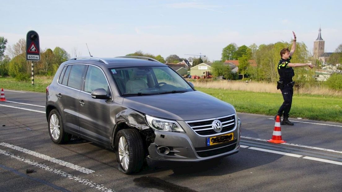 Auto beschadigd na aanrijding bij Hasselt