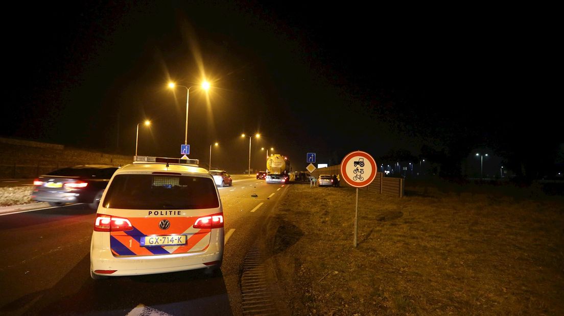 Ongeluk op N35 bij Nijverdal