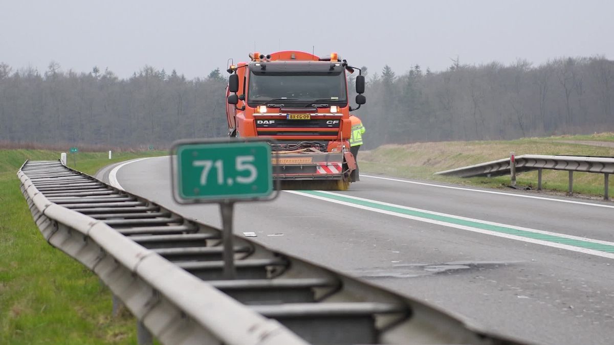 N34 bij Odoorn bezaaid met spijkers
