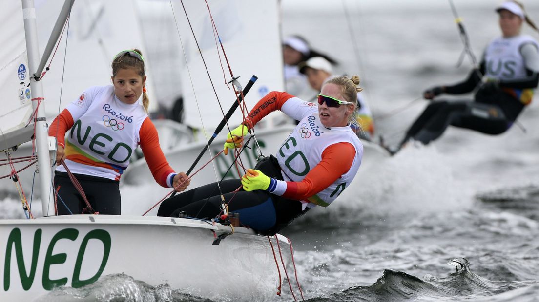 Afrodite Zegers-Kyranakou en Anneloes van Veen in Rio.