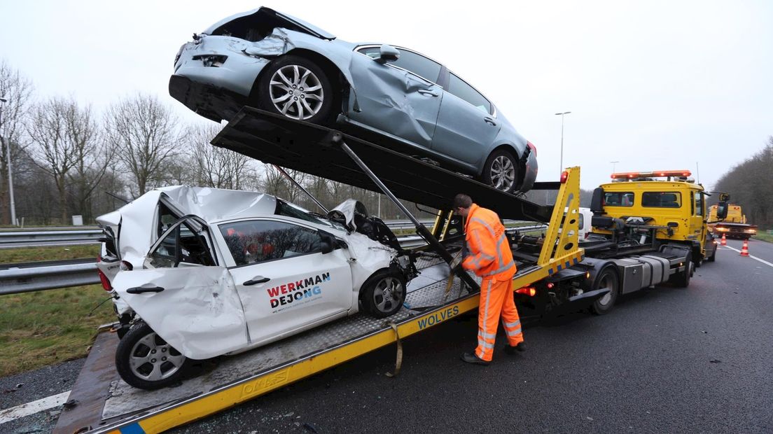 Kettingbotsing op A50