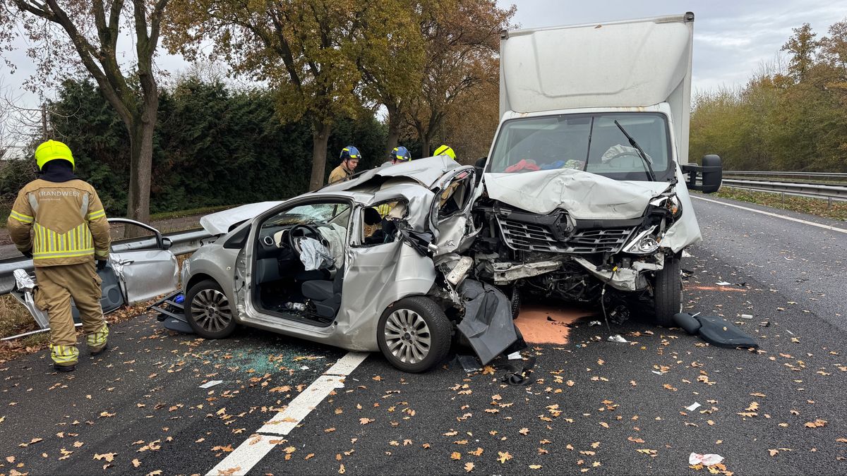 A2 richting zuiden afgesloten vanaf Kelpen-Oler na twee ongevallen