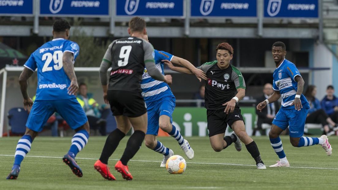 PEC Zwolle tegen FC Groningen vorige week woensdag