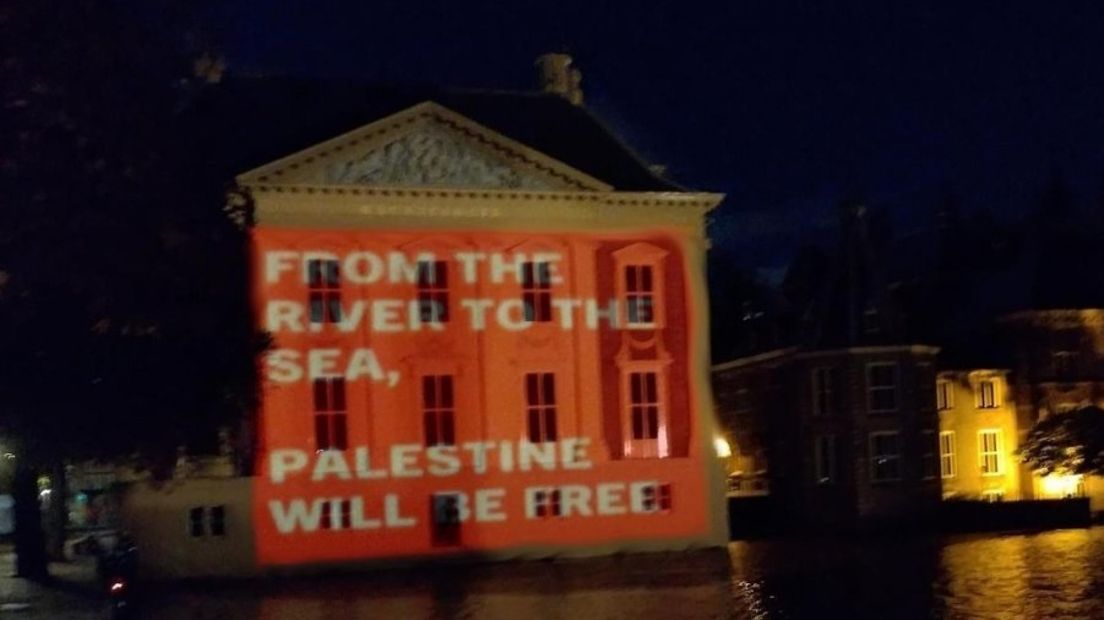 Anti-Israëlische leus op Mauritshuis