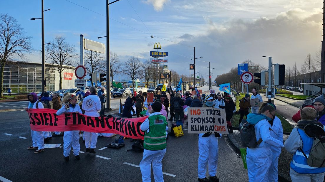 Actievoerders op de Europaweg