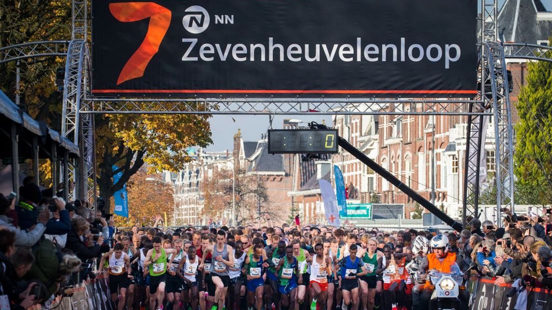 De vooralsnog laatste start van de Zevenheuvelenloop, in 2019.