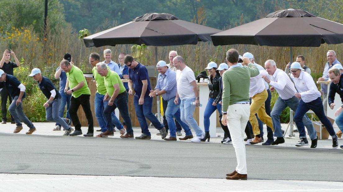 Deelnemers zijn klaar voor de start