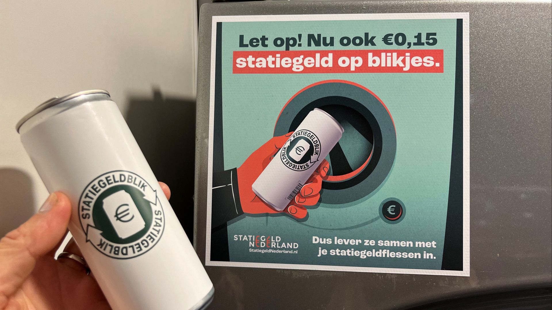 Statiegeld op blikjes gaat in: 'Zit in mijn systeem om ze plat te slaan