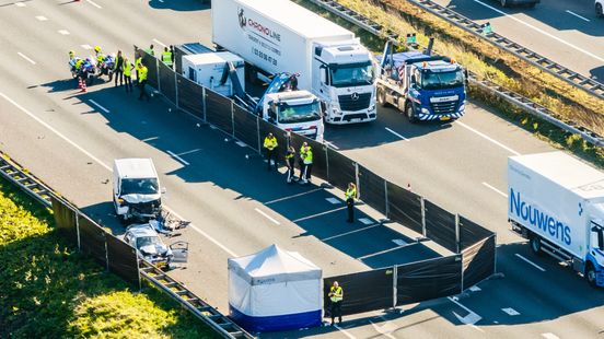 Dodelijk slachtoffer van ongeluk op A16 is vrouw (73), politie houdt man (33) aan