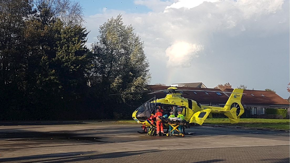 Traumahelikopter in Oldemarkt