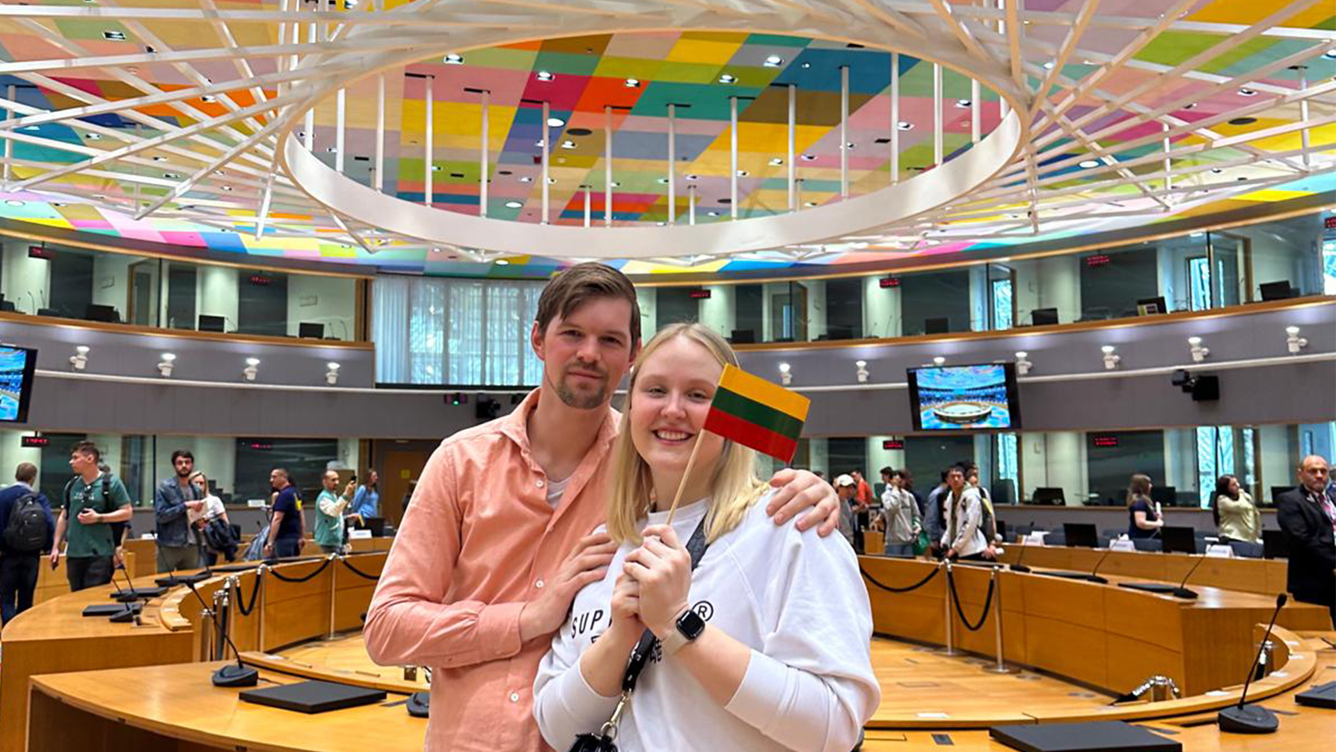 Bartele Boersma en zijn vriendin Miglė Blusevičiūtė