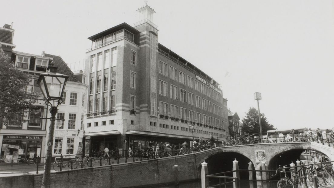 De voormalige Vroom en Dreesmann in Leiden
