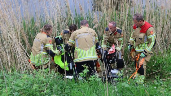 Scootmobielbestuurder belandt in berm