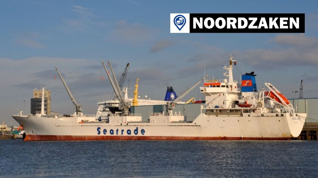 Het gekaapte Seatrade-schip Sierra Leyre (archiefbeeld)